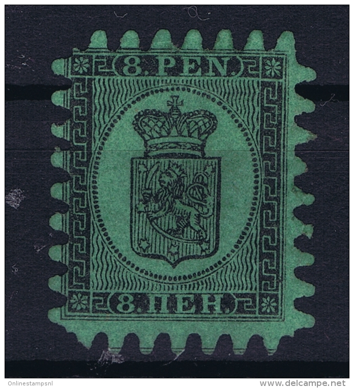 Finland : Mi Nr   6 B MH/* Flz/ Charniere  1860 Signed/ Signé/signiert/ Approvato Bühler - Neufs