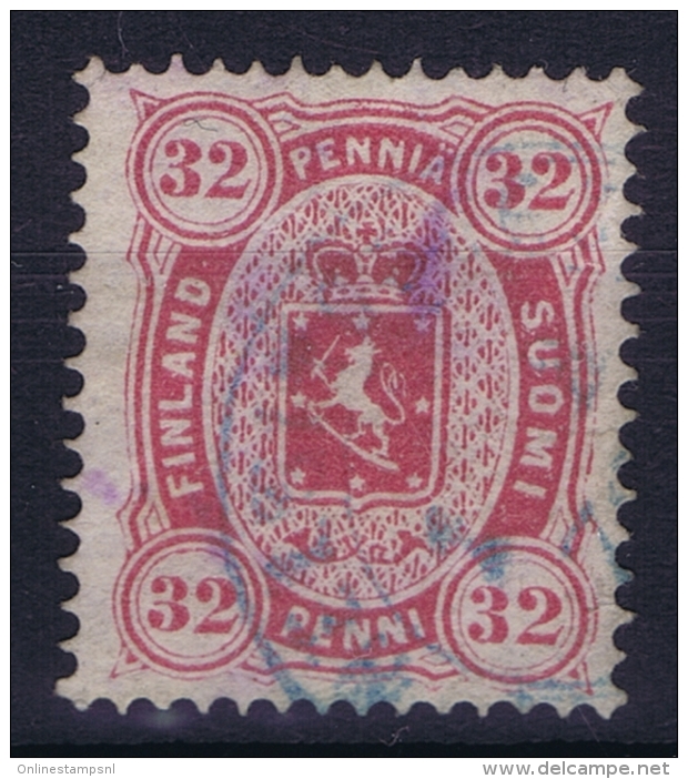 Finland : Mi Nr 11  Obl./Gestempelt/used  1875 Perfo 14 : 13,50 1875 - Usati