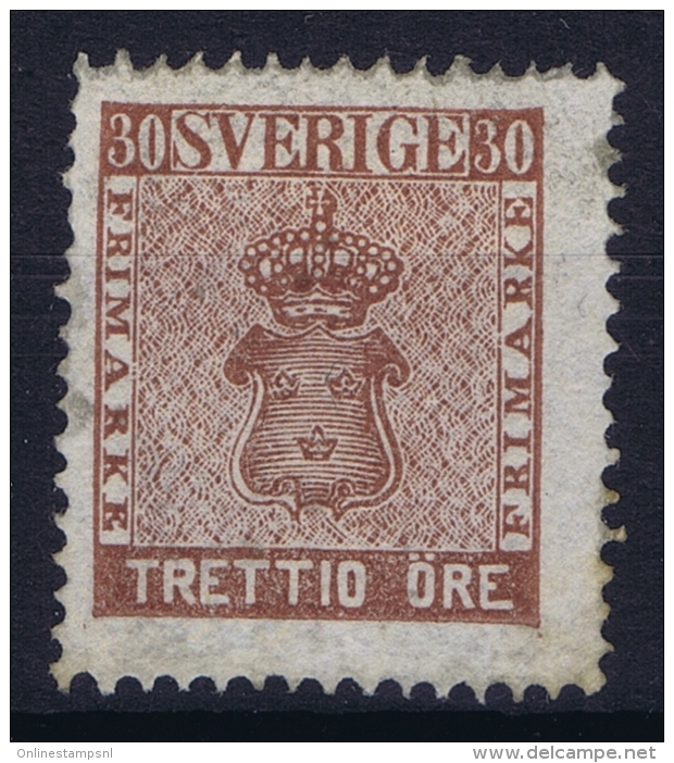 Sweden : Mi Nr 11  Fa 11 MH/* Flz/ Charniere  1858 - Ungebraucht