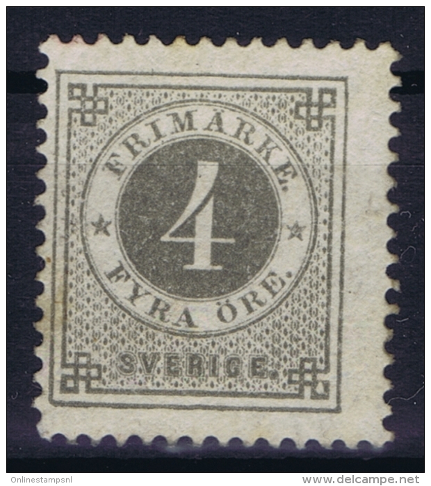 Sweden : Mi Nr 18B  Fa 29 MH/* Flz/ Charniere   K13 Perfo - Ungebraucht