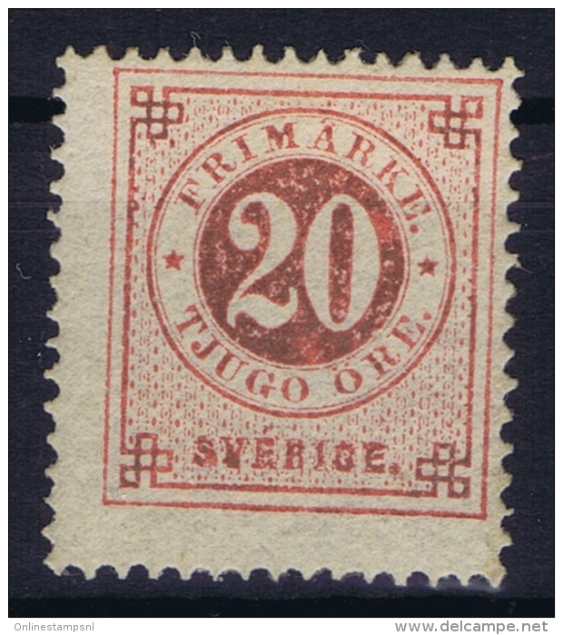 Sweden : Mi Nr 20A  Fa 23 MH/* Flz/ Charniere  K14 - Nuevos