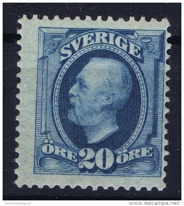 Sweden : Mi Nr 45a  Fa 56  MH/* Flz/ Charniere  1891 Signed/ Signé/signiert - Unused Stamps