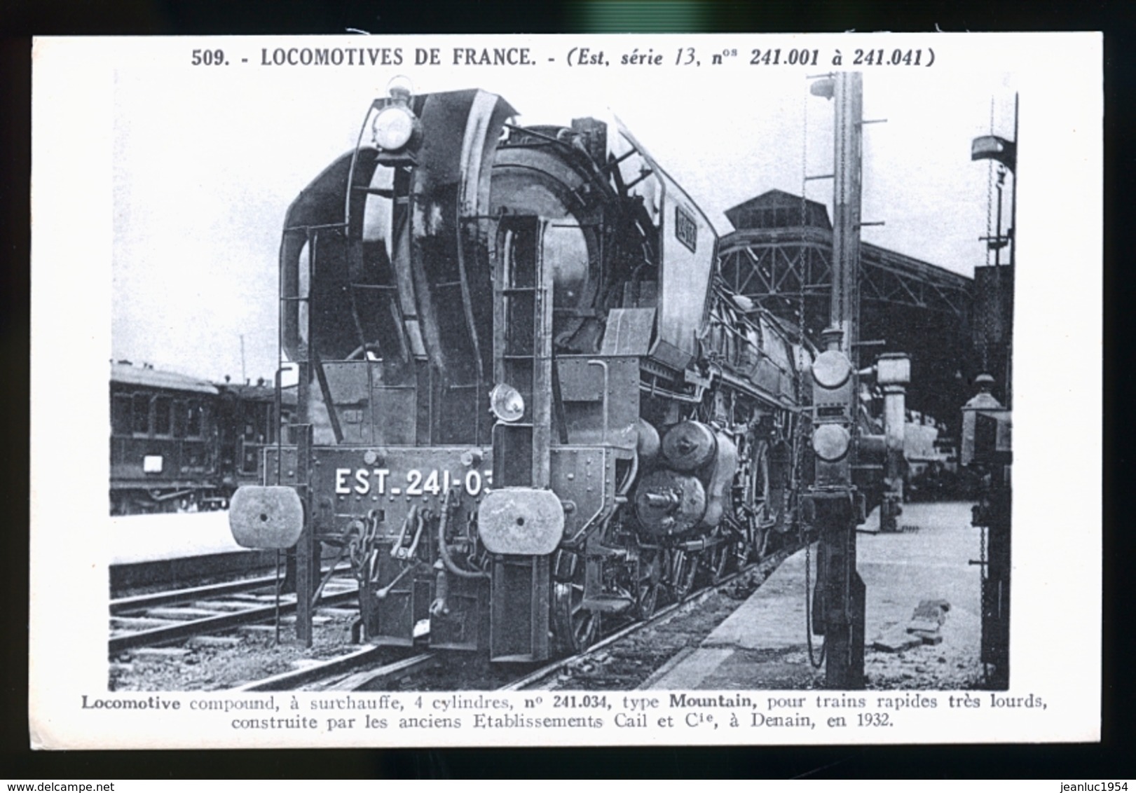 LOCOMOTIVES FRANCAISES - Bahnhöfe Mit Zügen