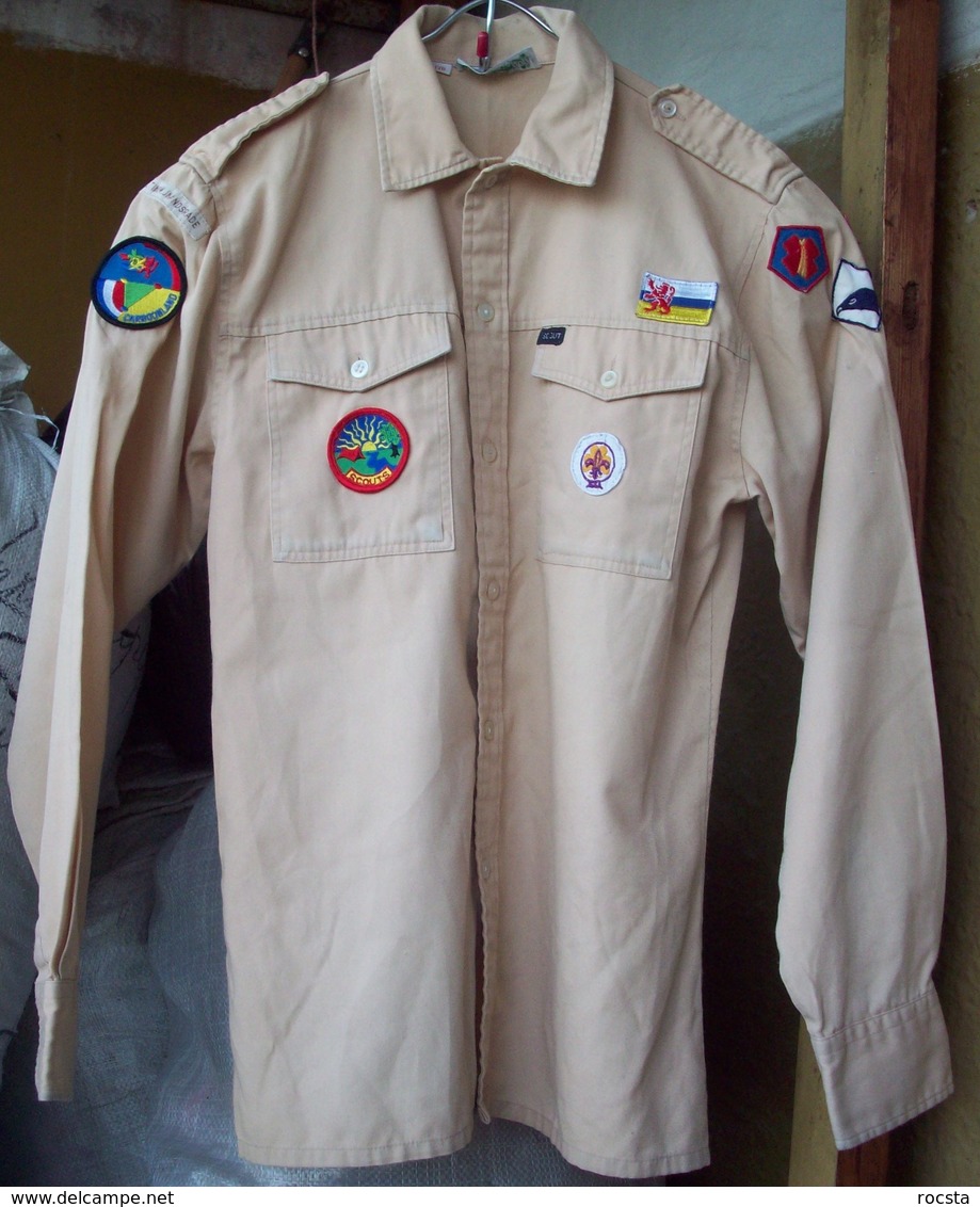Vintage Dutch Scouts Shirt - 8 Patches - Padvinderij