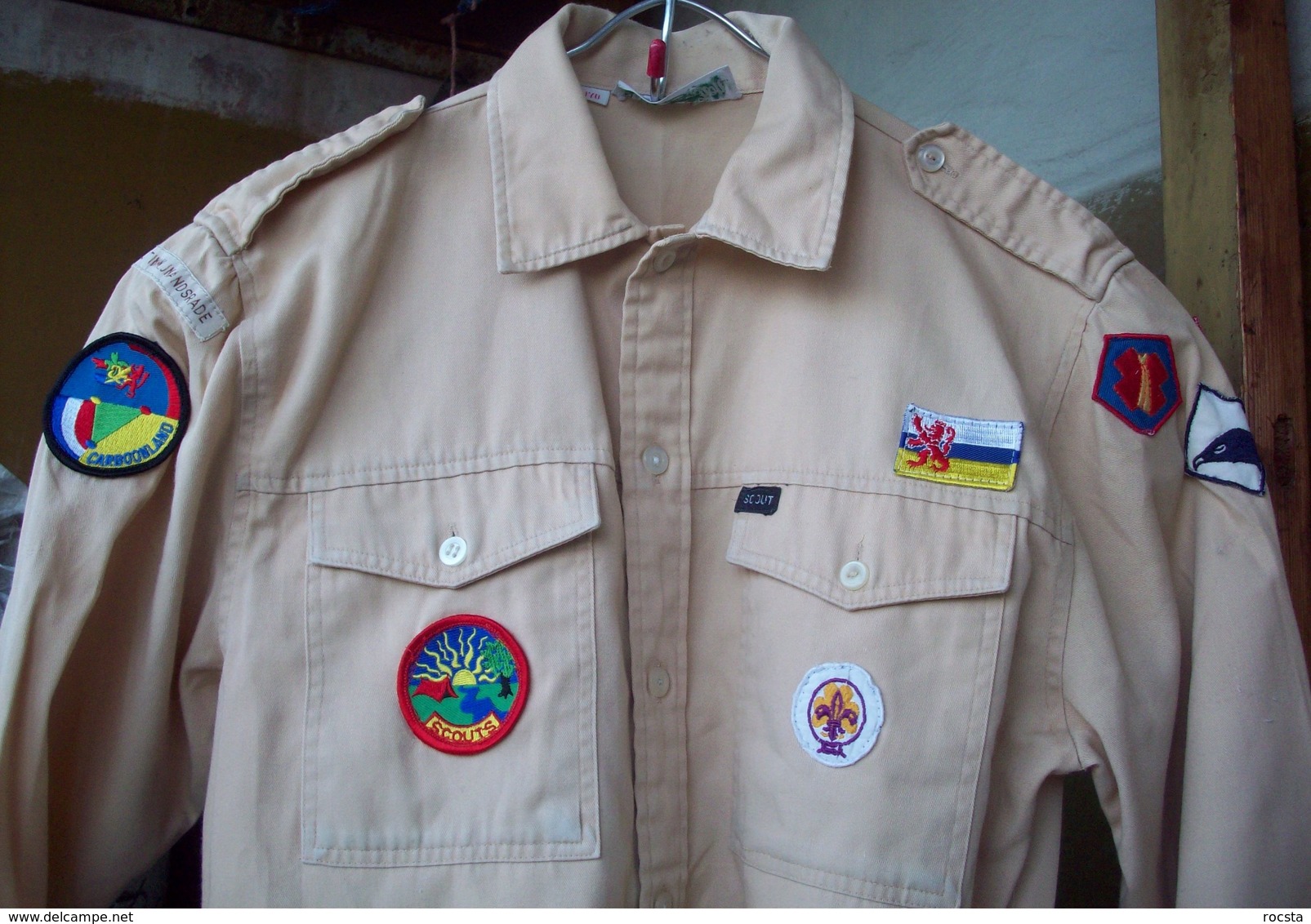 Vintage Dutch Scouts Shirt - 8 Patches - Scoutisme