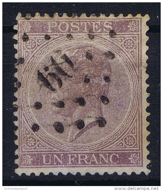 Belgium: OBP Nr 21 Obl./Gestempelt/used  1865 - 1865-1866 Profiel Links