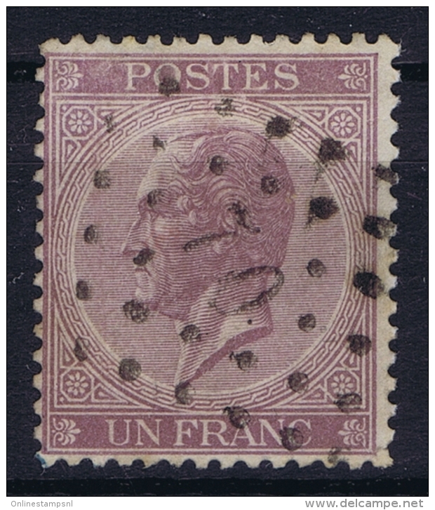 Belgium: OBP Nr 21 Obl./Gestempelt/used  1865 - 1865-1866 Profil Gauche