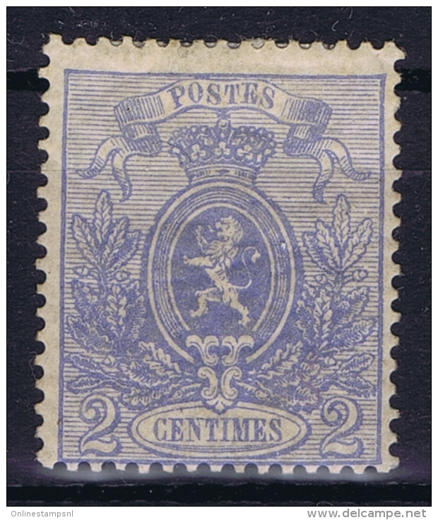 Belgium: OBP Nr 24 A  MH/* Flz/ Charniere  P 15 - 1866-1867 Coat Of Arms