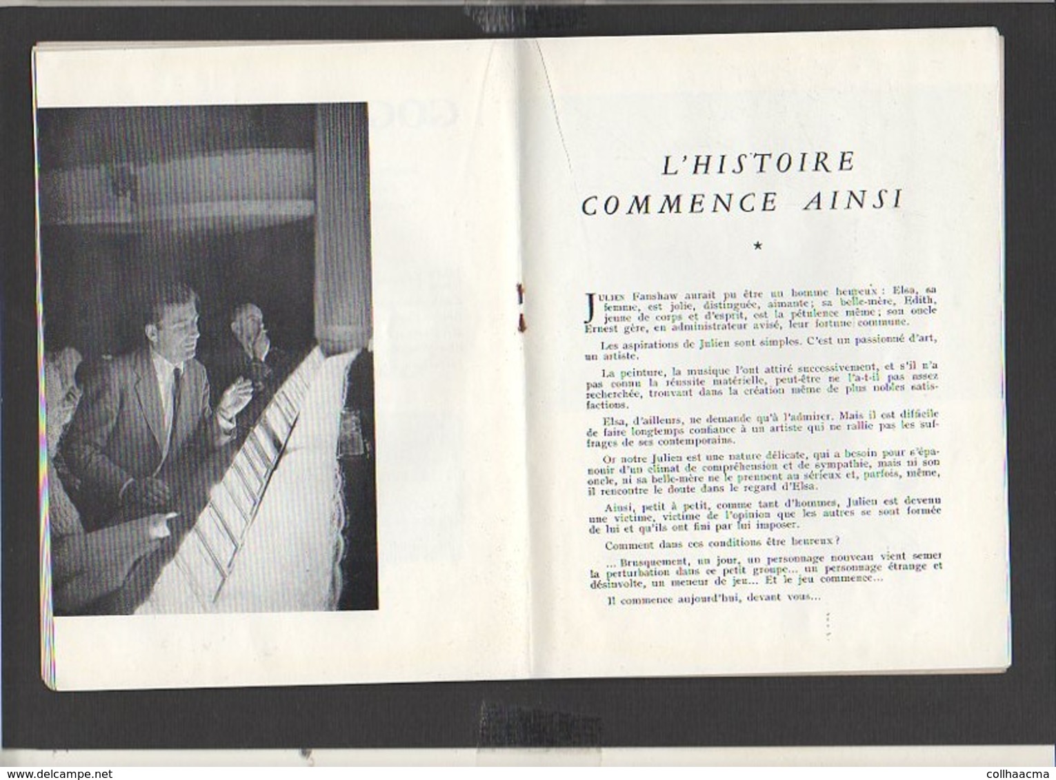 Programme 1960 Théatre de la Michodière "Gog et Magog" Comédie de Roger Mac Dougall et Ted Allan (Photos d'Artistes et )