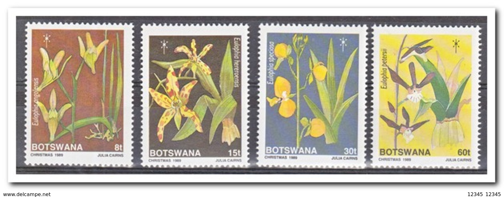 Botswana 1989, Postfris MNH, Flowers, Orchids, Christmas - Botswana (1966-...)