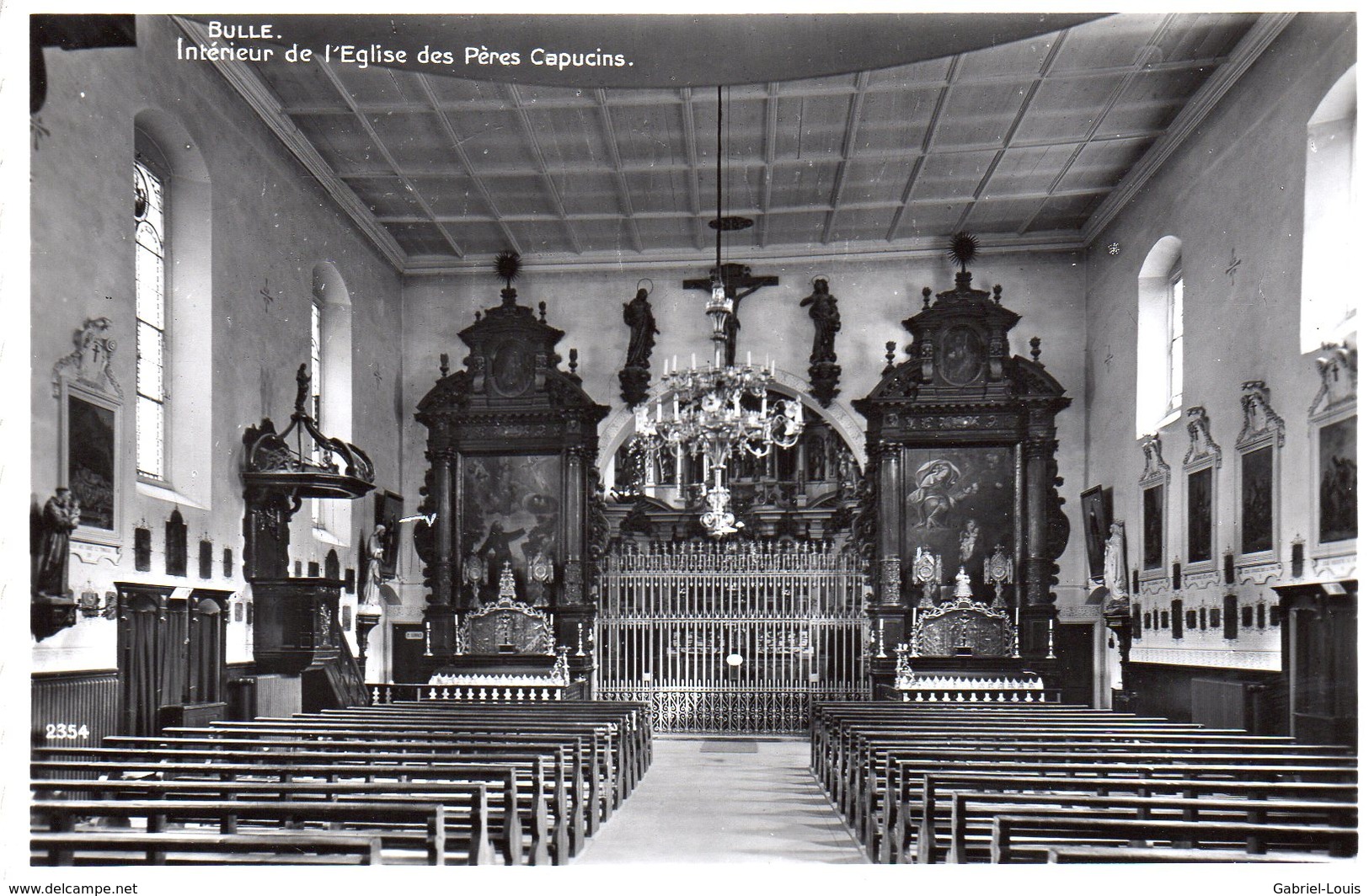 Bulle Intérieur De L'Eglise Des Capucins - Non Circulé - Bulle