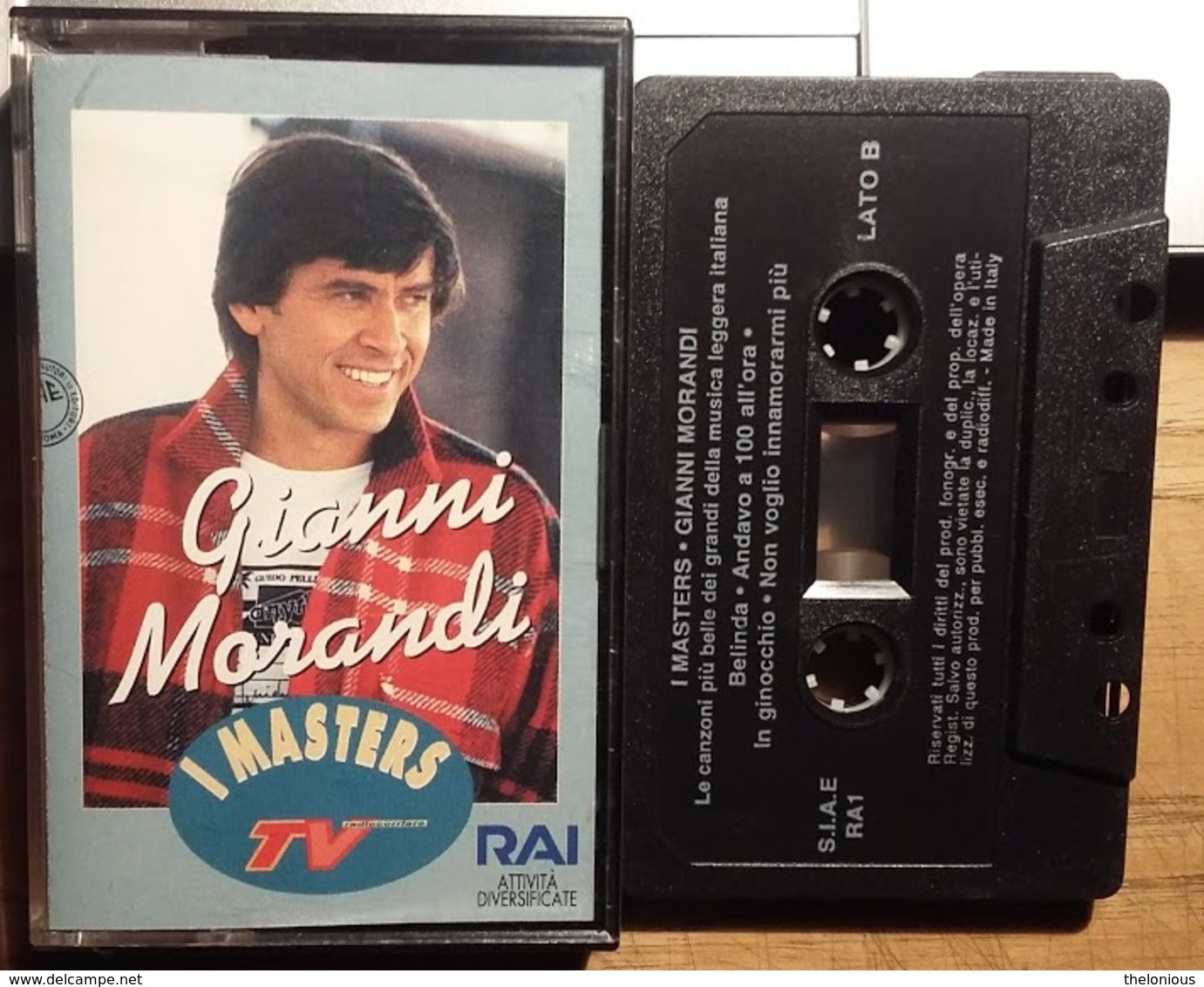 # MC / Audiocassetta: Gianni Morandi - I MASTERS - RAI - RA1 - Cassette