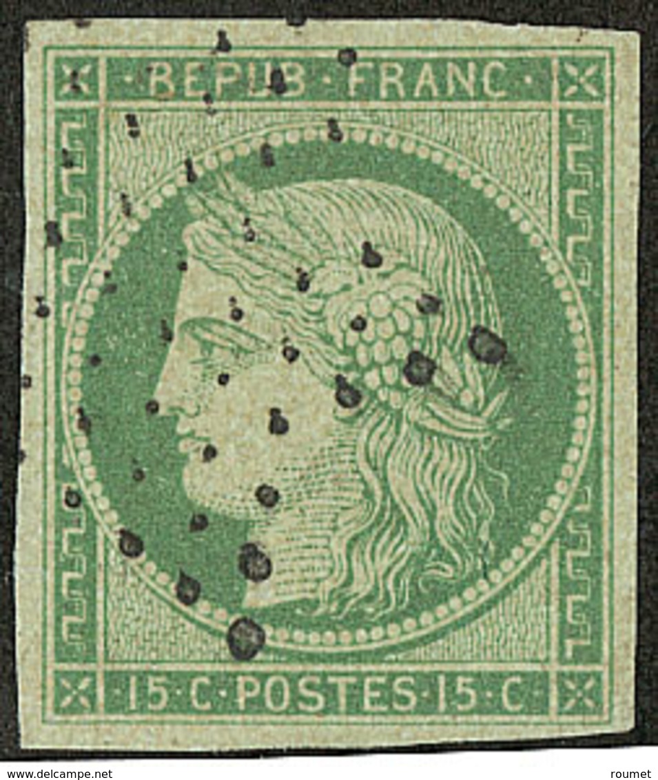 No 2b, Vert-jaune, Obl étoile, Jolie Pièce. - TB - 1849-1850 Ceres