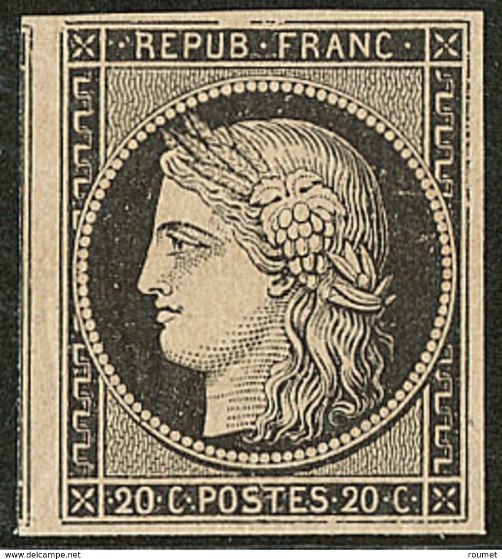 ** No 3, Noir, Un Voisin, Très Frais. - TB - 1849-1850 Ceres