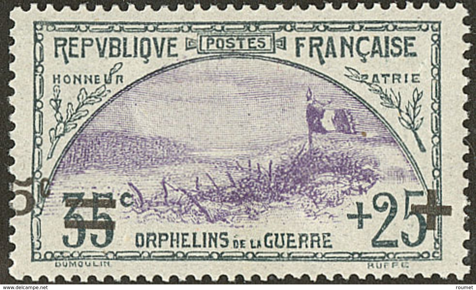 * 2e Orphelins. Surcharge à Cheval. No 166d. - TB - Autres & Non Classés