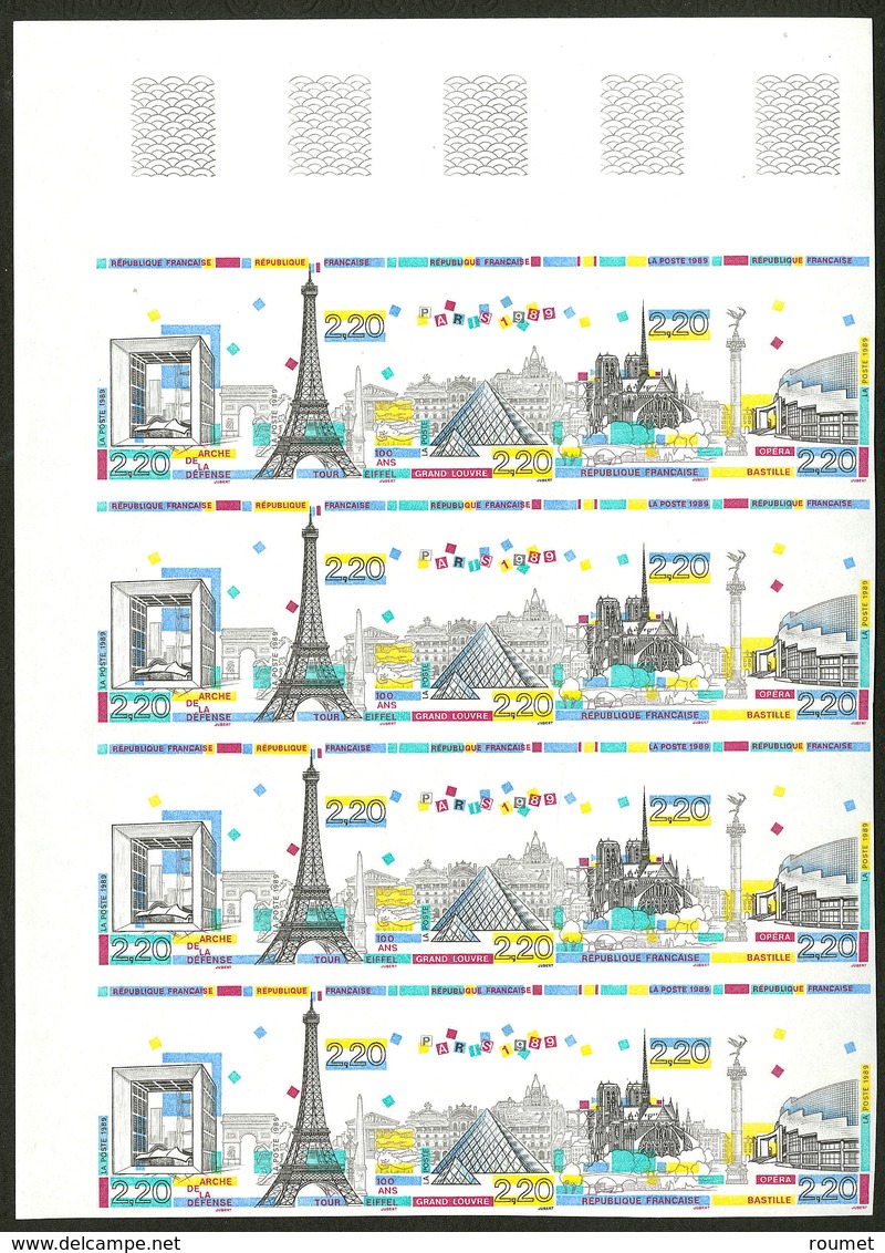 ** No 2583Aa (Maury 2584A), Bloc De Quatre Bandes De Cinq, Cdf. - TB - Non Classés