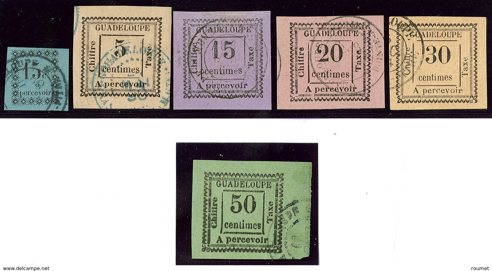 Taxe. Nos 4, 6, 8 à 10, 12 Bdf. - TB - Postage Due