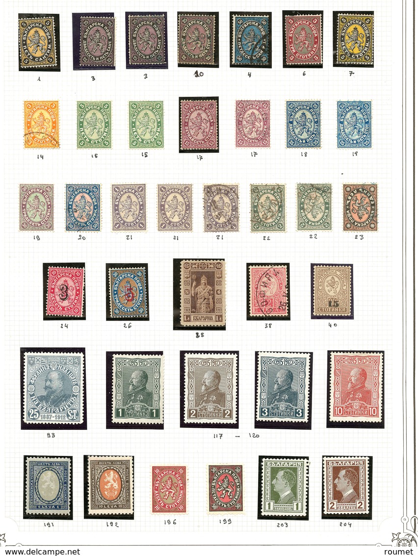 * BULGARIE. Collection. 1879-1965 (Poste, PA), Petites Et Moyennes Valeurs, Qqs Ex Obl. - TB Ou B - Andere & Zonder Classificatie