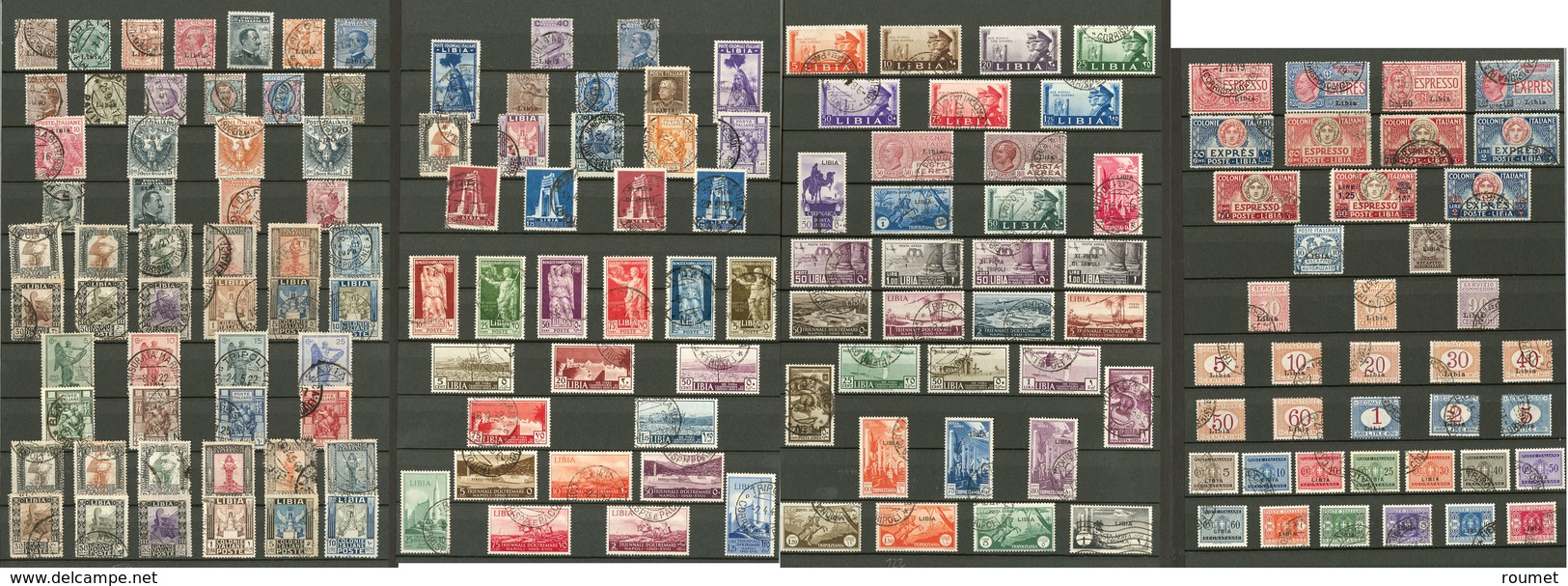 LIBYE. Collection. Occupation Italienne 1912-1940 (Poste, PA, Exprès, Taxe), Valeurs Moyennes Et Séries Complètes. - TB - Libya