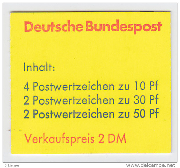 BRD  Markenheftchen 21 B  OZ, Mit Abart: Verdickung Unterer Rahmenlinie Rechts, Postfrisch **, Burgen Und Schlösser 1977 - Autres & Non Classés