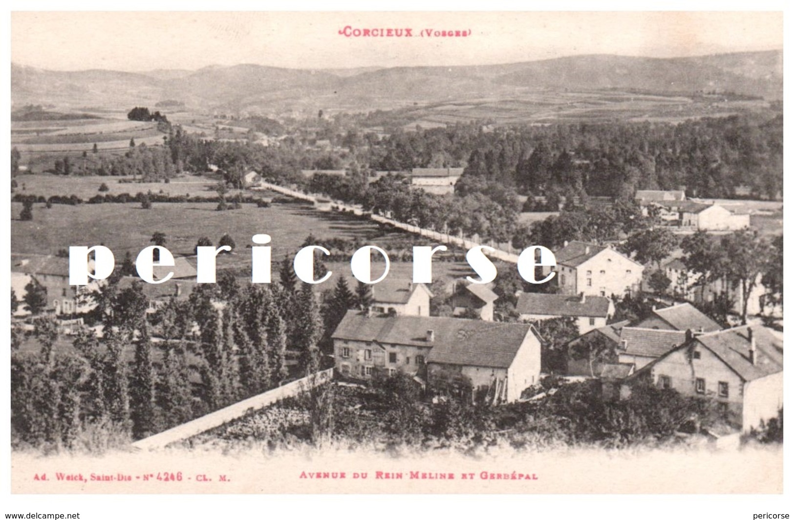 88  Corcieux  Avenue Du Rein Meline Et General - Corcieux