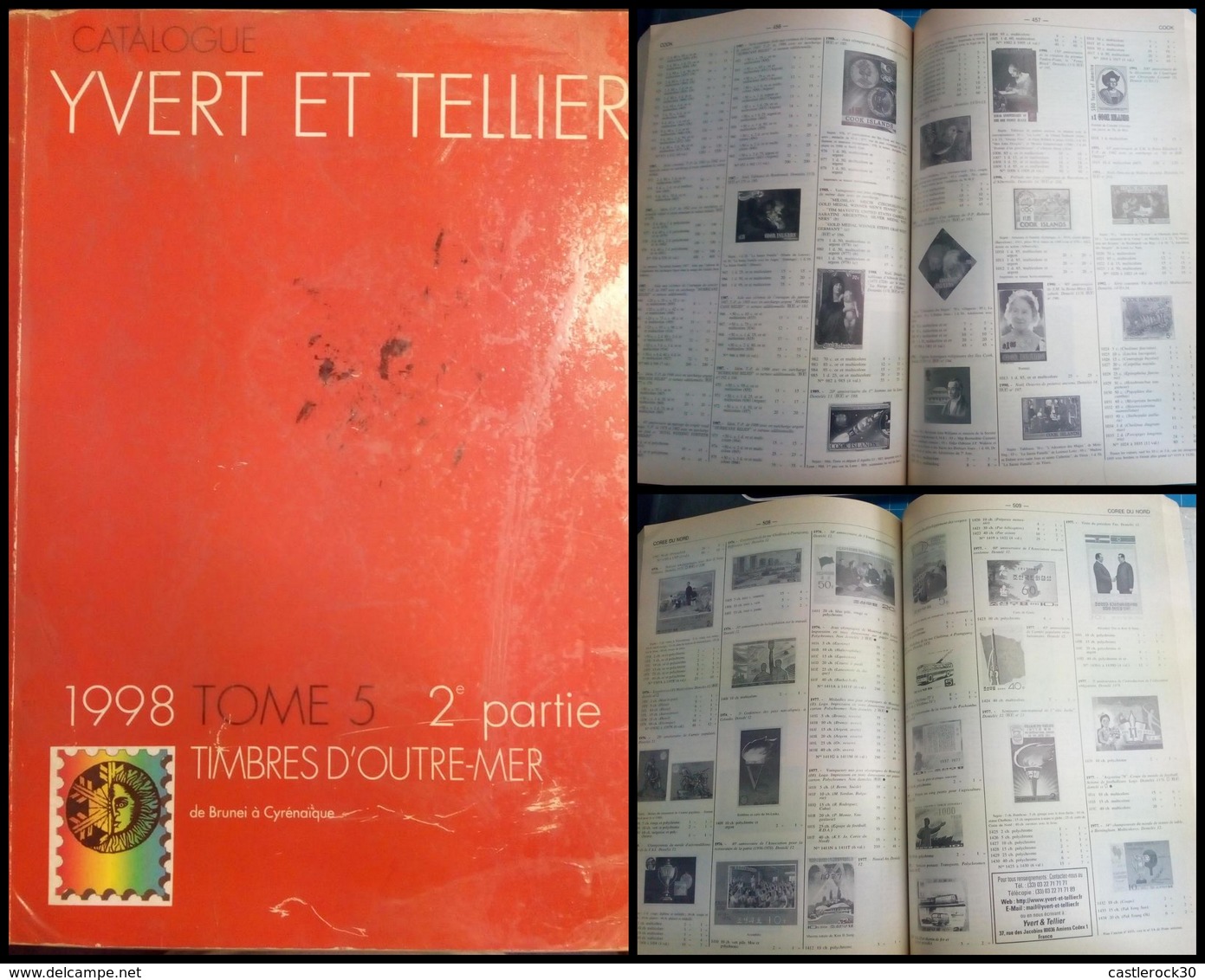 J) 1998 FRANCE, CATALOG YVERT AND TELLIER TOME 5 PART 2 OVERSEAS STAMPS BY BRUNEI A CYRENAIQUE, VERSION IN FRENCH, WHITE - Other & Unclassified