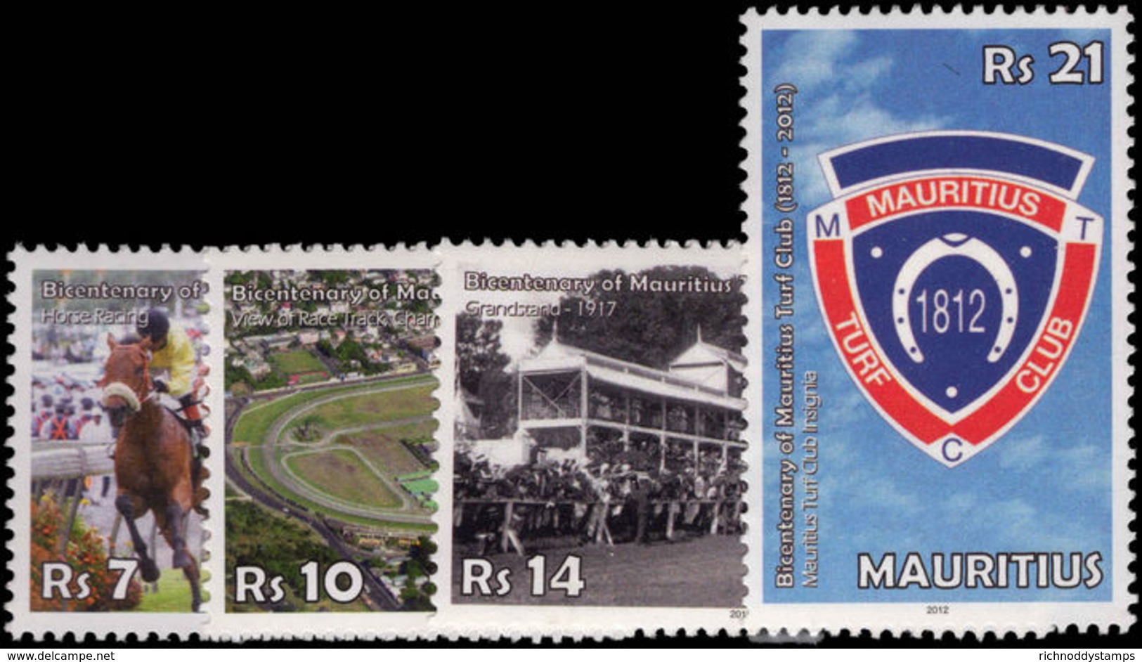 Mauritius 2012 Turf Club Unmounted Mint. - Maurice (1968-...)