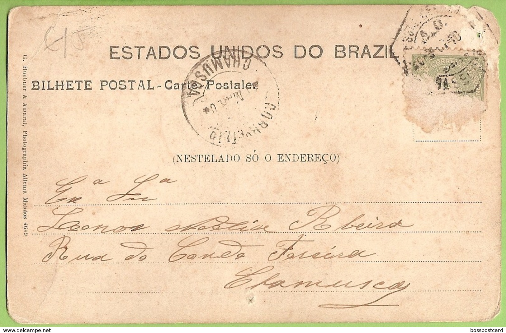 Manaus - Cachoeira Grande - Casa De Máquinas - Brasil (postal Danificado) - Manaus