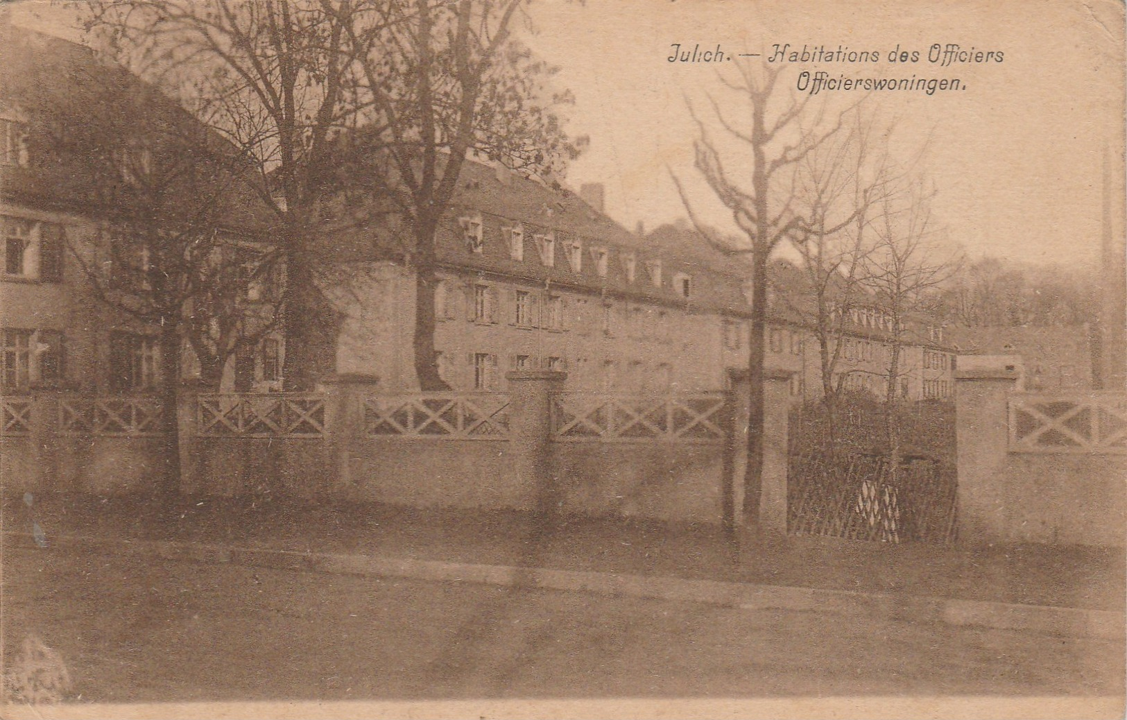 Julich - Juelich;Caserne Charlemagne ,habitation Des Officiers,officierswoningen,8 E Régiment De Ligne( M.Cassan) - Juelich
