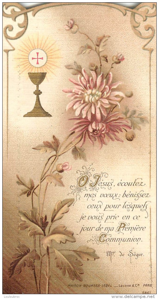 IMAGE RELIGIEUSE CANIVET  SOUVENIR PREMIERE COMMUNION EGLISE DE SAINT PIERRE DE ROYE - Images Religieuses