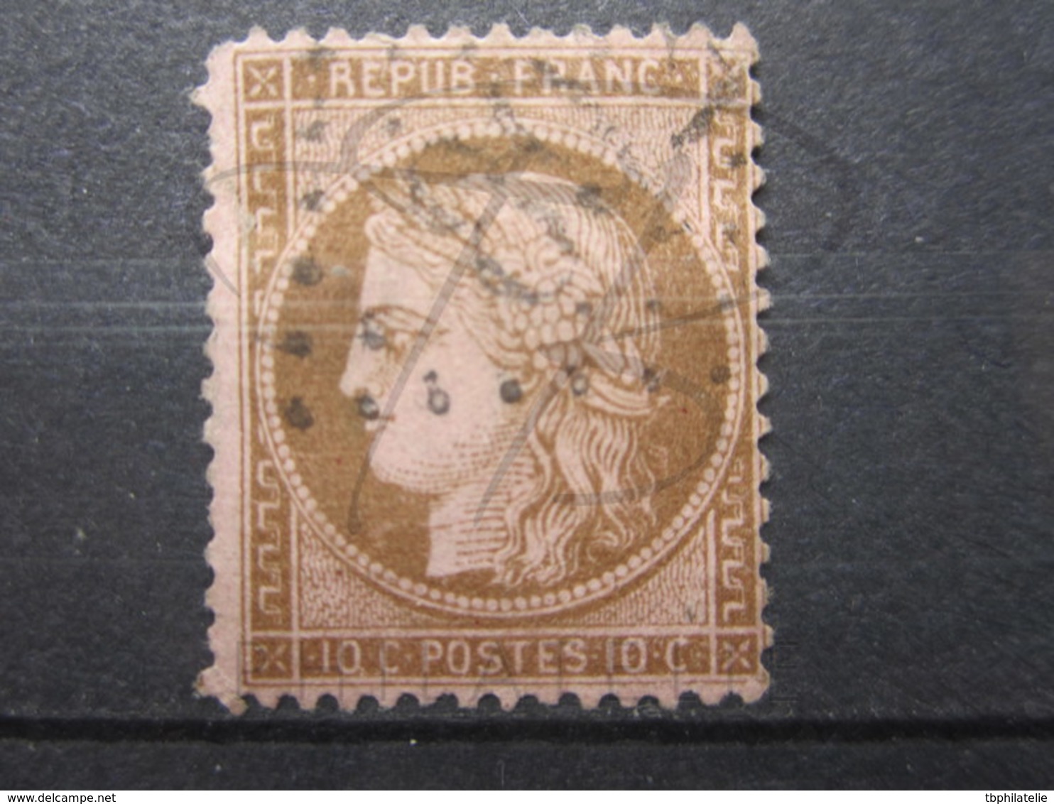 VEND TIMBRE DE FRANCE N° 58 , FOND LIGNE !!! (b) - 1871-1875 Ceres