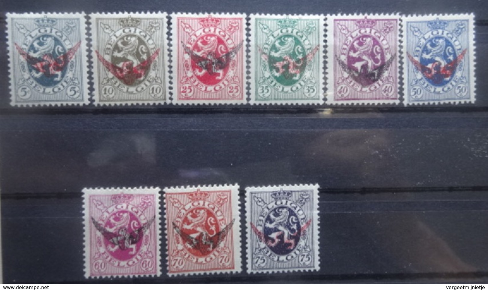 BELGIE  Dienstzegels  1929  S  7 - 15   Scharnier *   CW  35,00 - Sonstige & Ohne Zuordnung