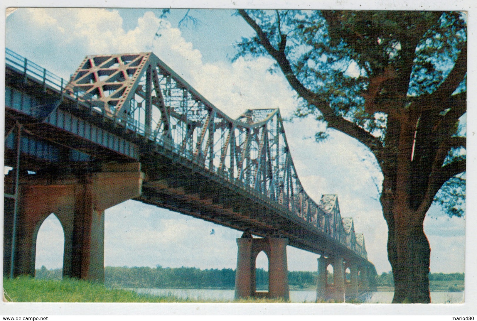 BATON  ROUGE       THE  MISSISSIPI  RIVER  BRIDGE              2 SCAN     (VIAGGIATA) - Baton Rouge