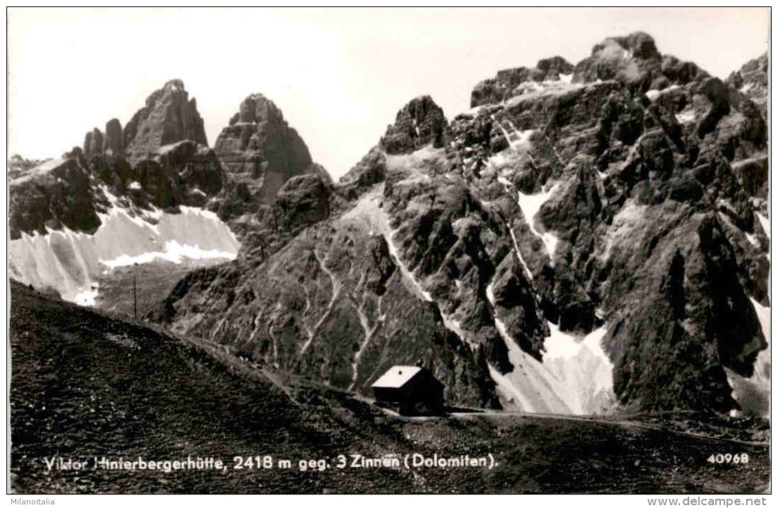 Viktor Hinterbergerhütte, 2418 M Gegen 3 Zinnen (Dolomiten) (40968) * 24. 6. 1955 - Sillian