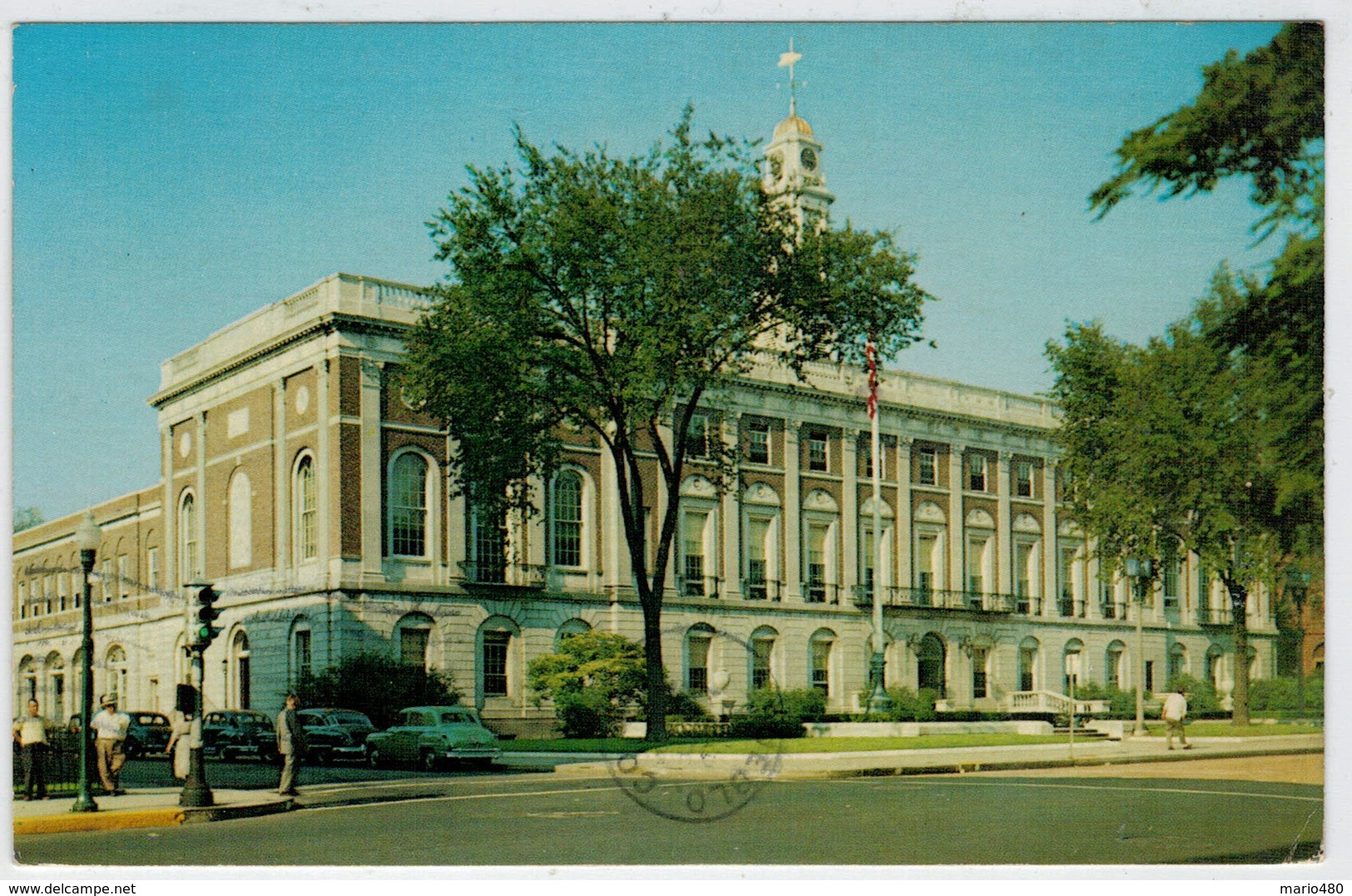 CITY  HALL    WATERBURY           2 SCAN     (VIAGGIATA) - Waterbury