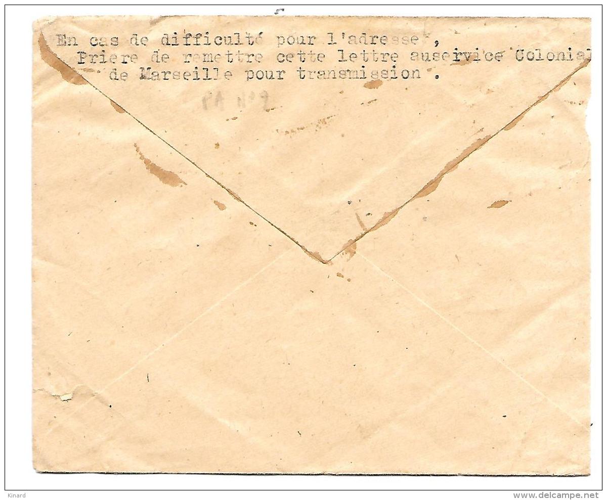 LETTRE D'INDOCHINE .PAR AVION.  .PA /PAIRE N°9... COMM FEDERAL D'EDUCATION.1931. Voi Scan - Lettres & Documents
