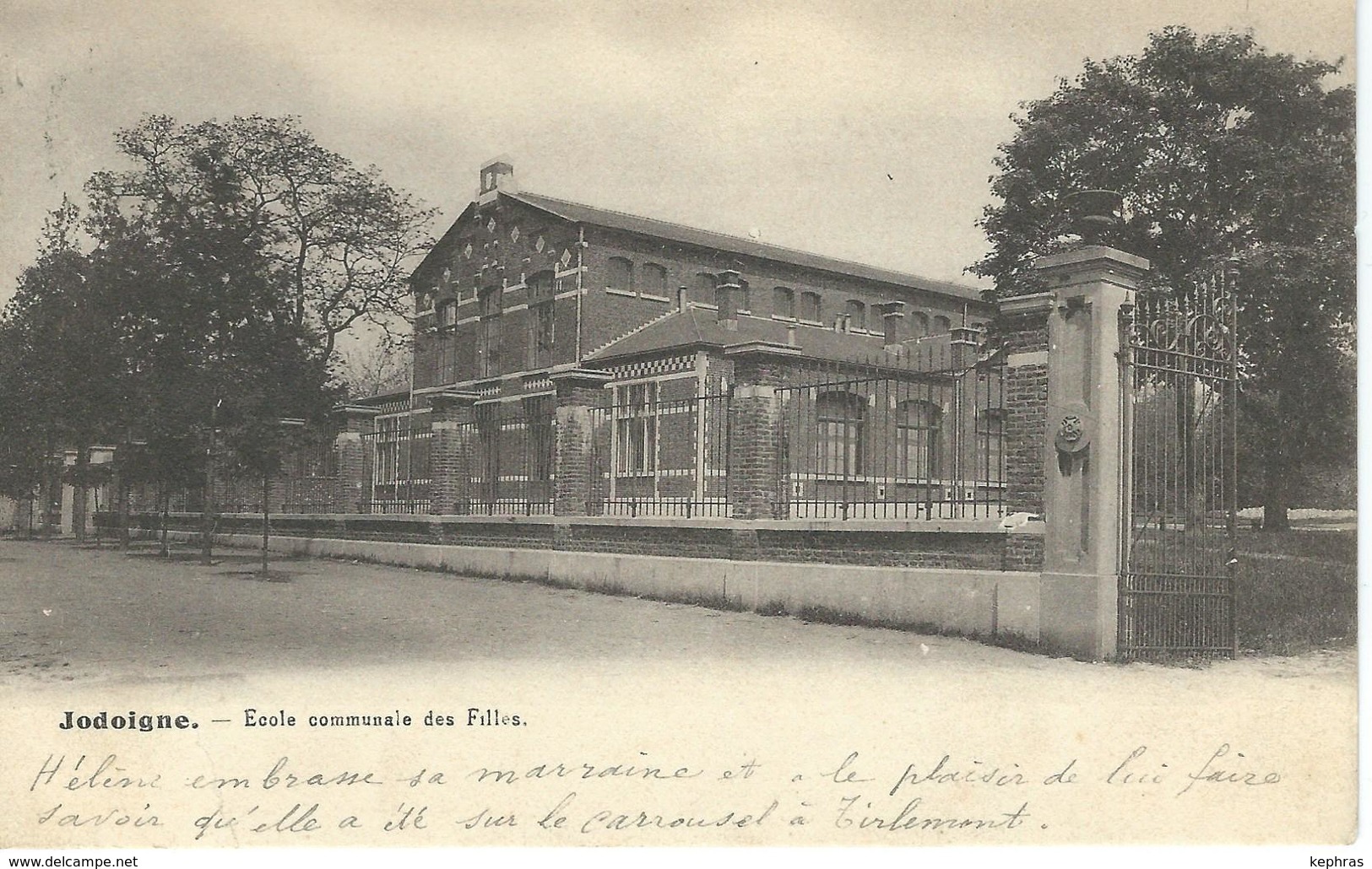 JODOIGNE : Ecole Communale Des Filles - Cachet De La Poste 1904 - Geldenaken