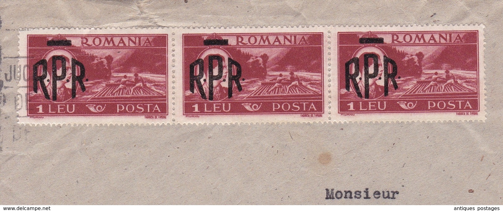 Lettre Roumanie România Imprimés Suisse Reinach Aargau Schweiz Michel Ier Roi De Roumanie Mihai I Al României - Marcophilie