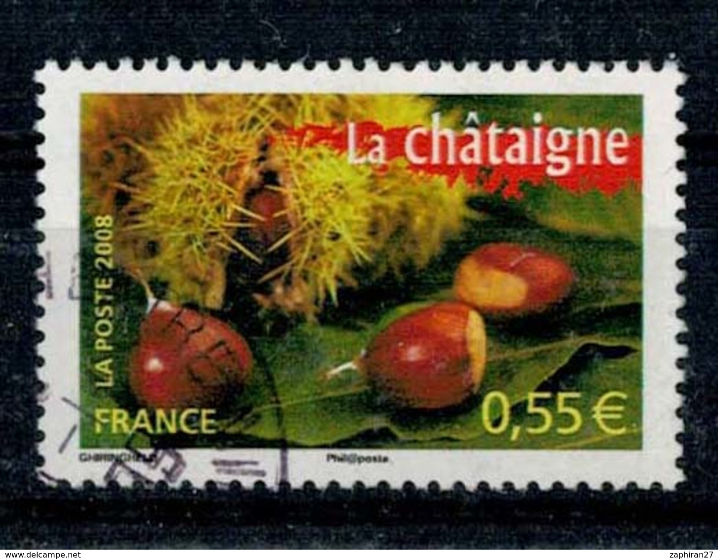 2008 N 4265 CHATAIGNE OBLITERE CACHET ROND #227# - Gebraucht