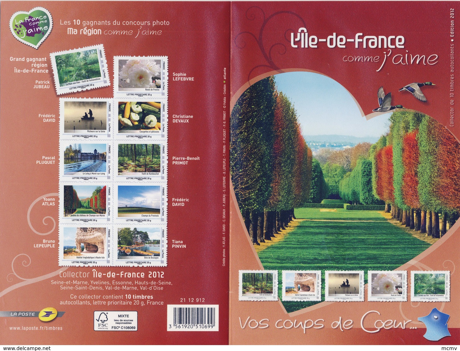 BLOC COLLECTOR REGIONS De FRANCE ILE De FRANCE NEUF**  ANNEE 2012 - Collectors