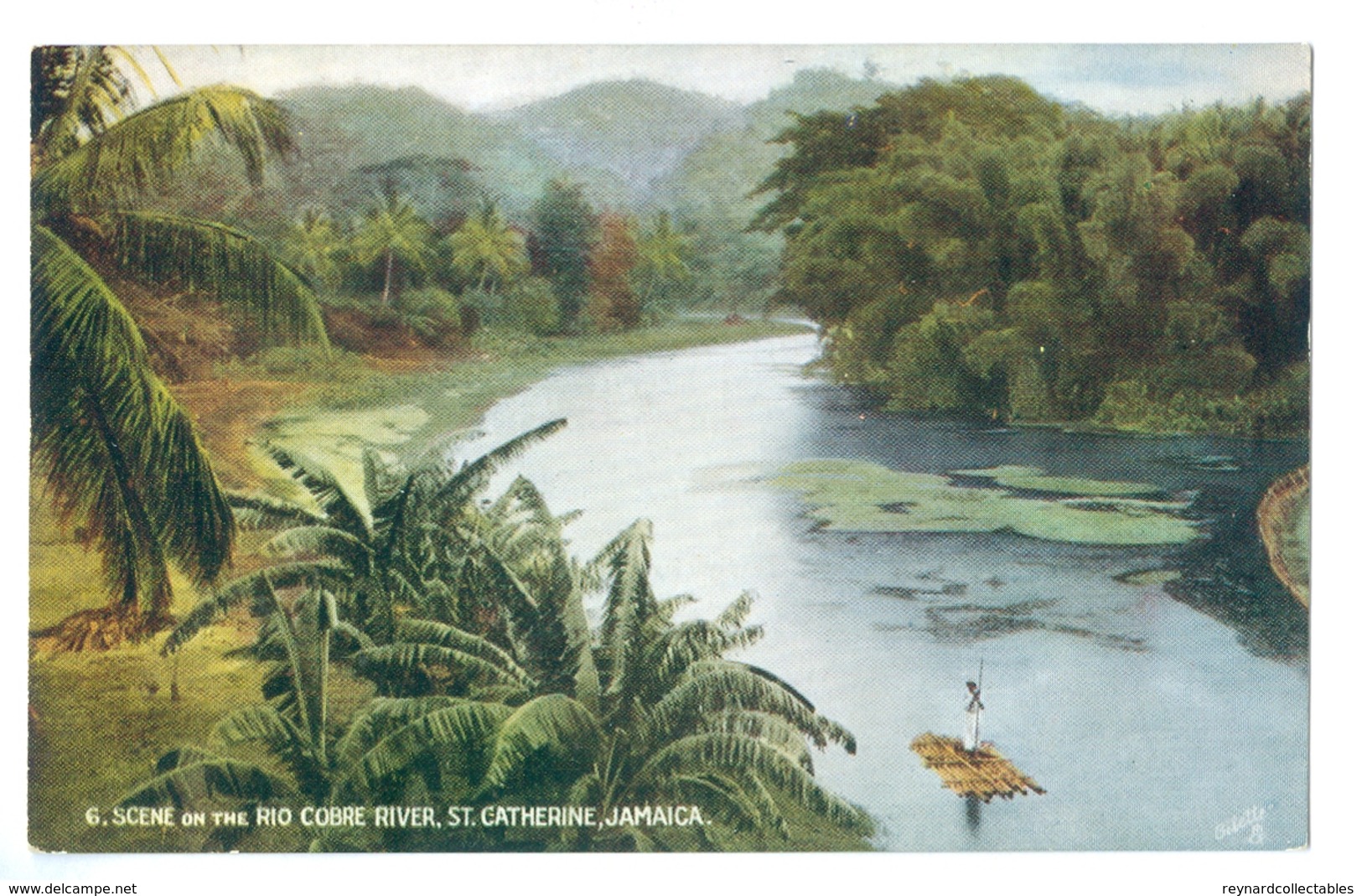 1900's, Jamaica, St Catherine, Rio Cobre River. Printed 'oilette' R.Tuck Pc, Unused. - Jamaica