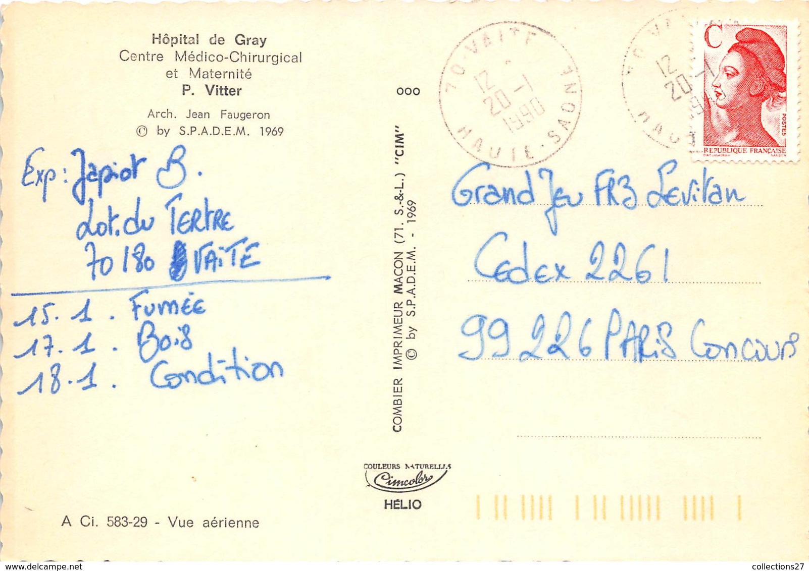 70-GRAY- HÔPITAL DE GRAY - Gray