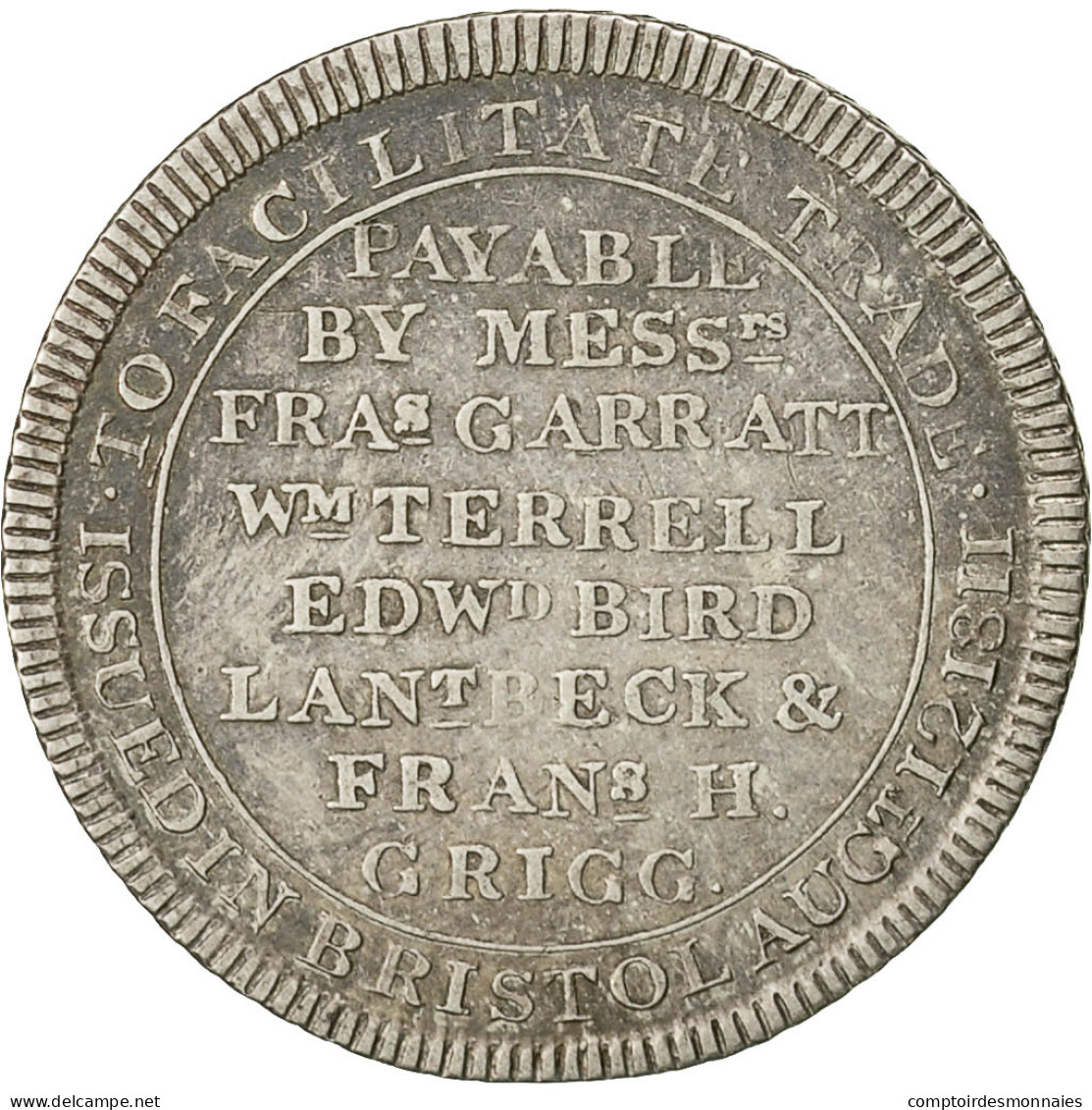 Monnaie, Grande-Bretagne, Silver Token Bristol, 6 Pence, 1811, TTB, Argent - G. 6 Pence