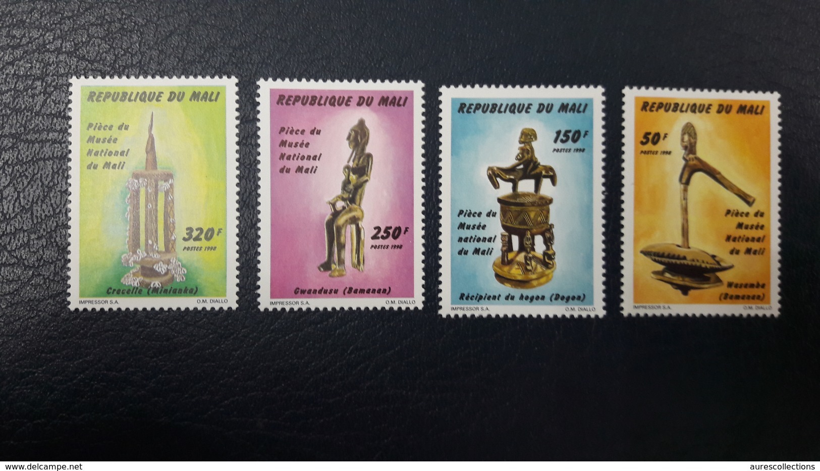 MALi 1998 YT 1432/5 1432 1435 PIECE PIECES MUSEE NATIONAL MUSEUM ITEMS ARTICLES ART - RARE - MNH ** - Mali (1959-...)