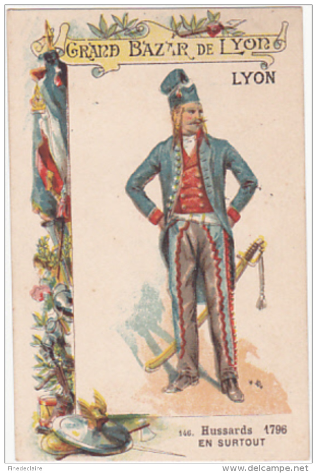 Chromo - Grand Bazar De Lyon - Hussards 1796 - Altri & Non Classificati