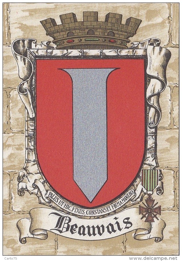 Histoire - Emblême Blason Armes - Ville De Beauvais - Barré Dayez - Geschiedenis