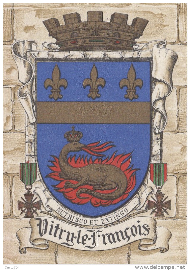 Histoire - Emblême Blason Armes - Ville De Vitry Le François - Barré Dayez - Histoire