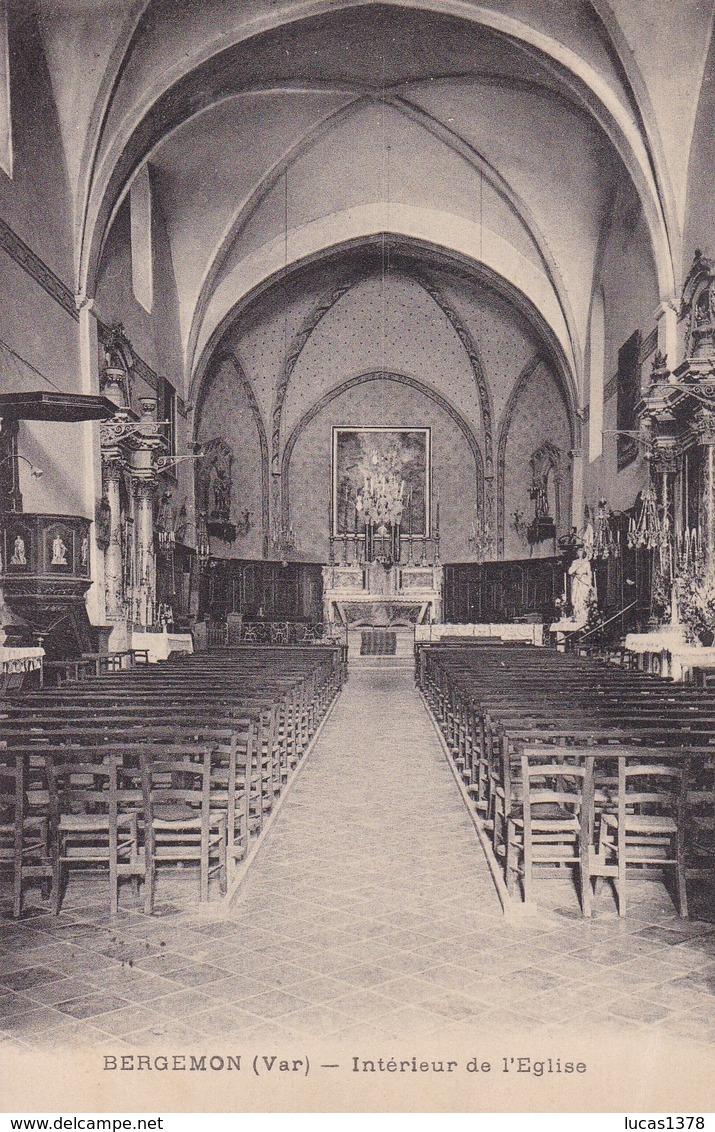 83 / BERGEMON / INTERIEUR DE L EGLISE - Bargemon