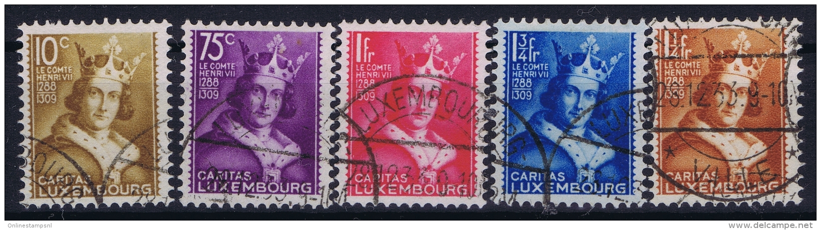 Luxembourg  Mi Nr 252 - 256 Obl./Gestempelt/used  1933 - Usati