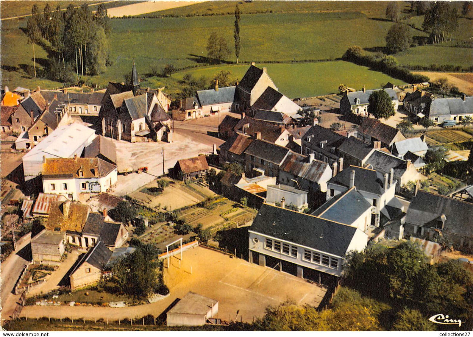 72-SAINT-GEORGES-DE-LA-COUEE- VUE AERIENNE GENERALE - Autres & Non Classés